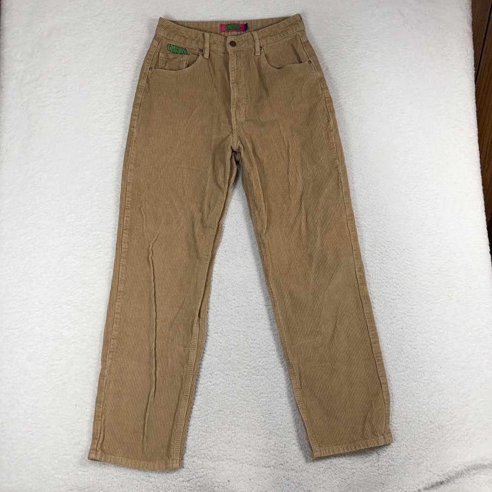 EMPYRE Tori Corduroy Skate Pants Women 8 29x29 Straight Leg Baggy Y2K 90s Khaki